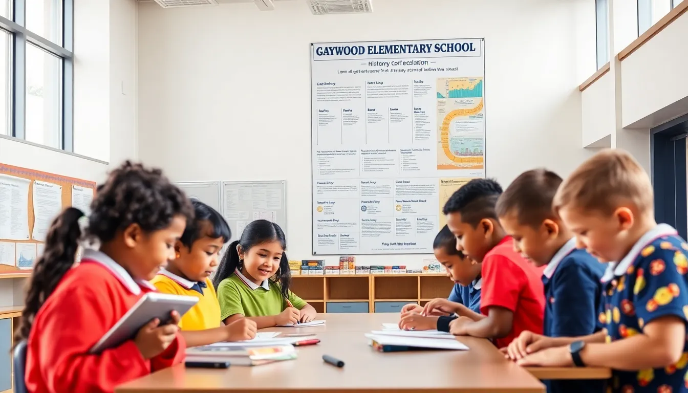 diverse students learning in a modern Gaywood Elementary classroom.
